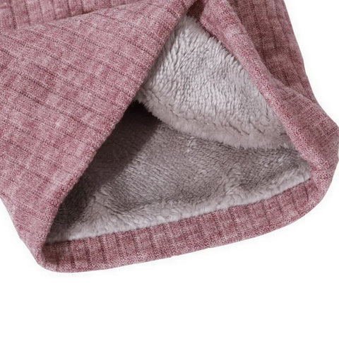 Fleece-Lined Knit Neck Warmer