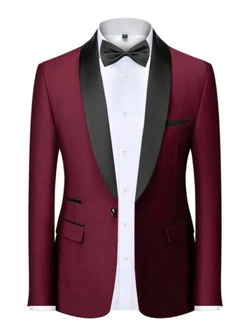 Velvet Shawl-Collar Blazer