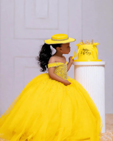 Crystal Tulle Pageant Ball Gown