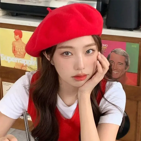Wool-Blend French Beret