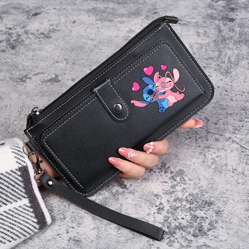 Disney Stitch Wallets for Women Anime Cartoon