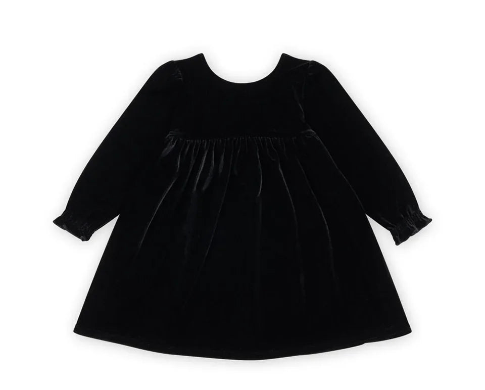 Girls' Velvet Holiday Party Dress