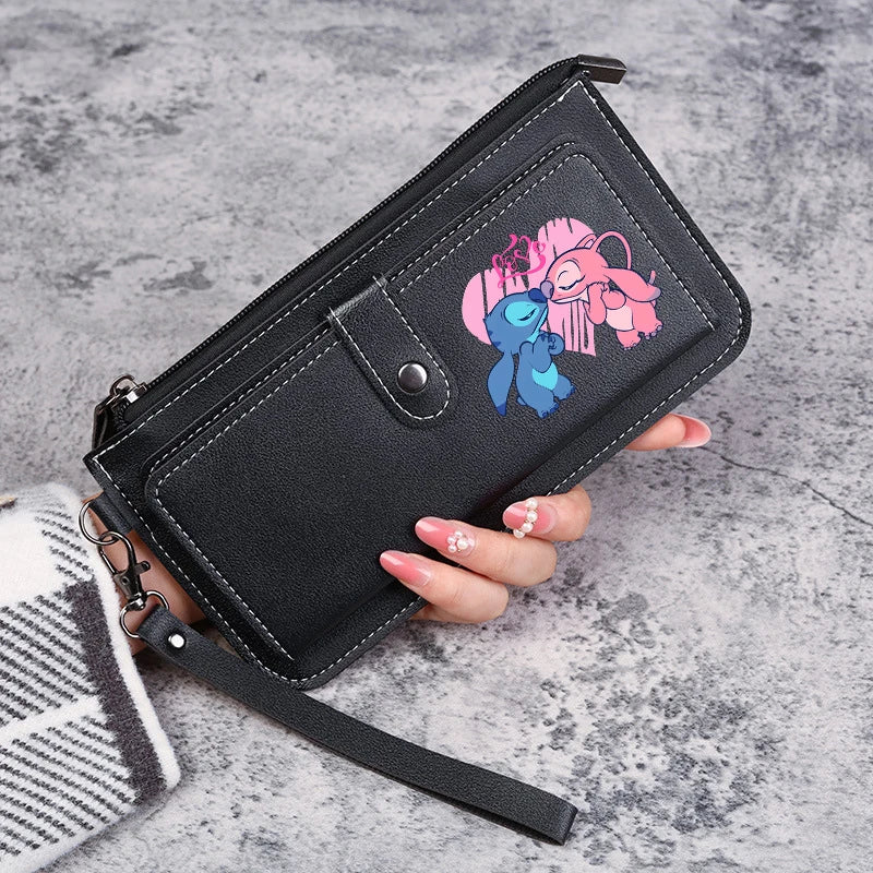 Disney Stitch Wallets for Women Anime Cartoon