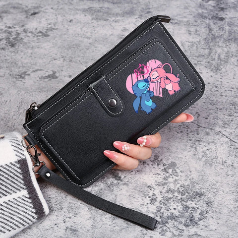 Disney Stitch Wallets for Women Anime Cartoon