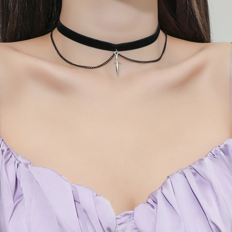 Velvet Charm Choker