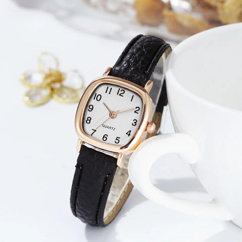 Minimalist Leather-Strap Watch