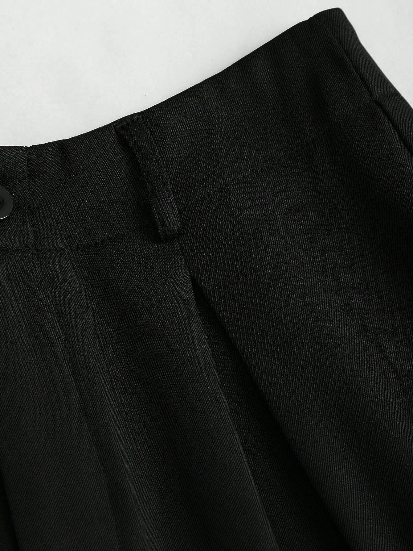 Pleated Wide-Leg Trousers