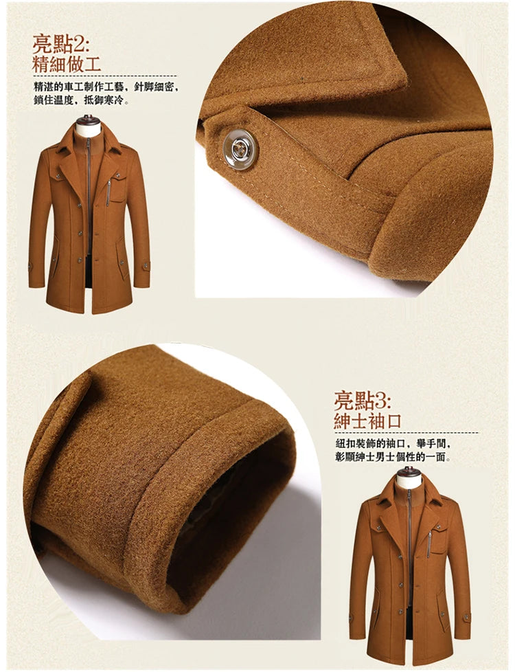 Double-Collar Overcoat