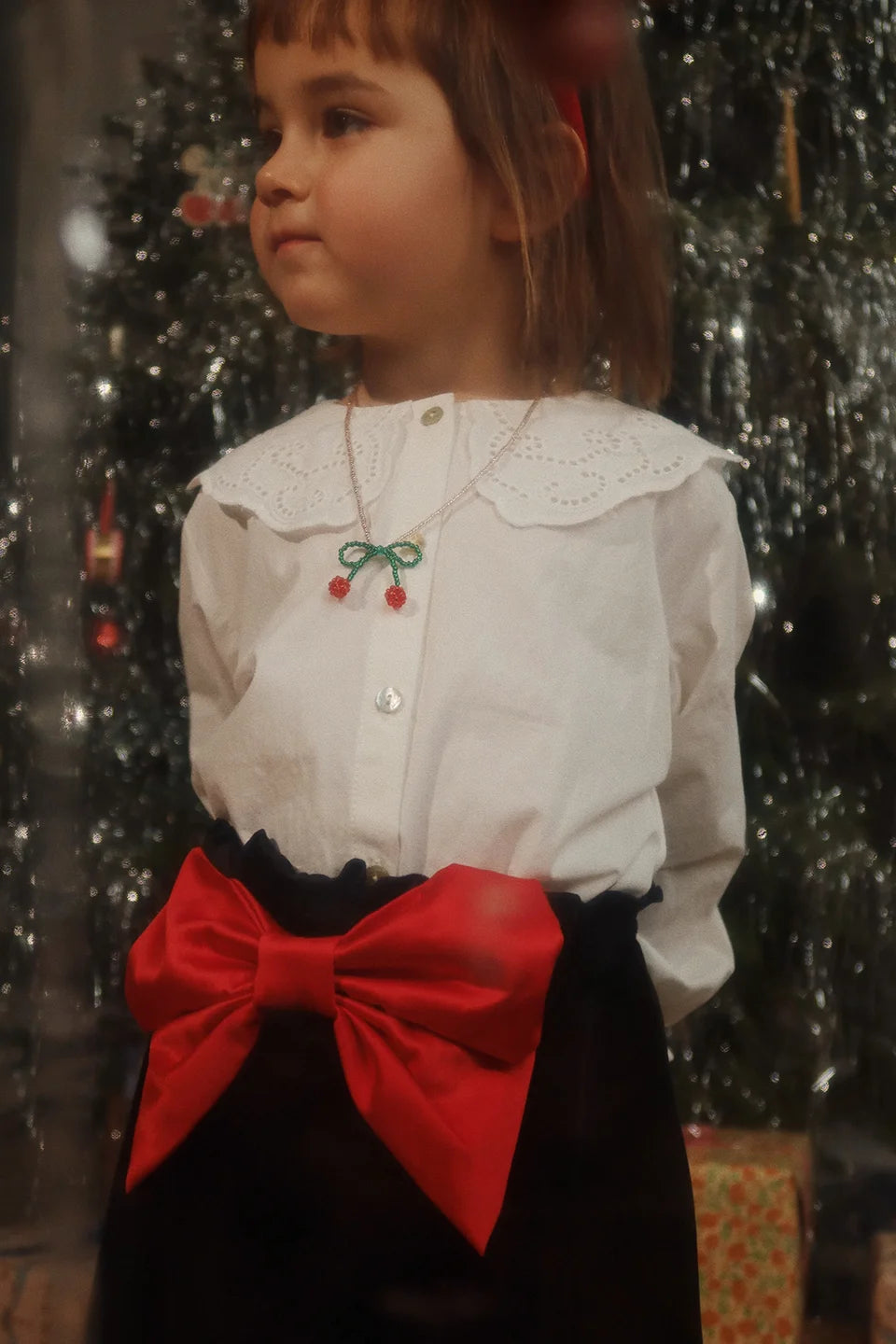 Girls' Velvet Holiday Party Dress