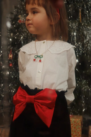 Girls' Velvet Holiday Party Dress