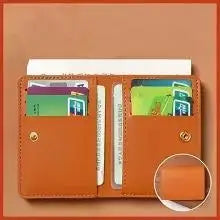 Compact Faux Leather Wallet