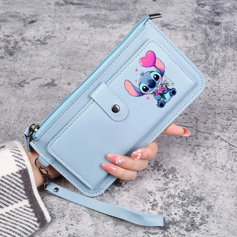 Disney Stitch Wallets for Women Anime Cartoon