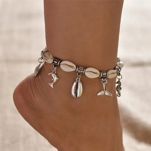 Starfish Beaded Anklet
