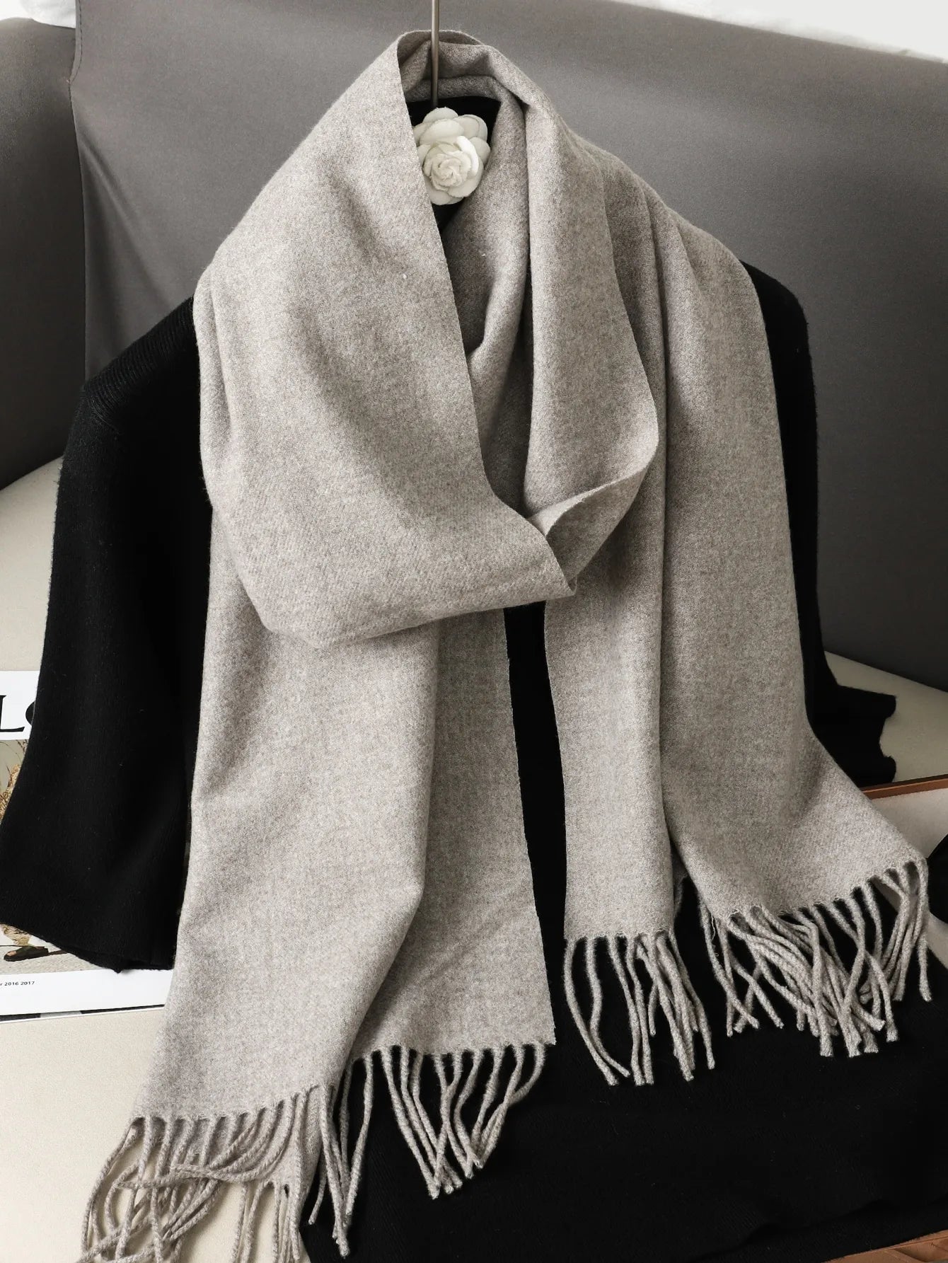 Soft Solid Winter Scarf