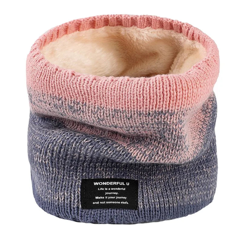 Fleece-Lined Knit Neck Warmer
