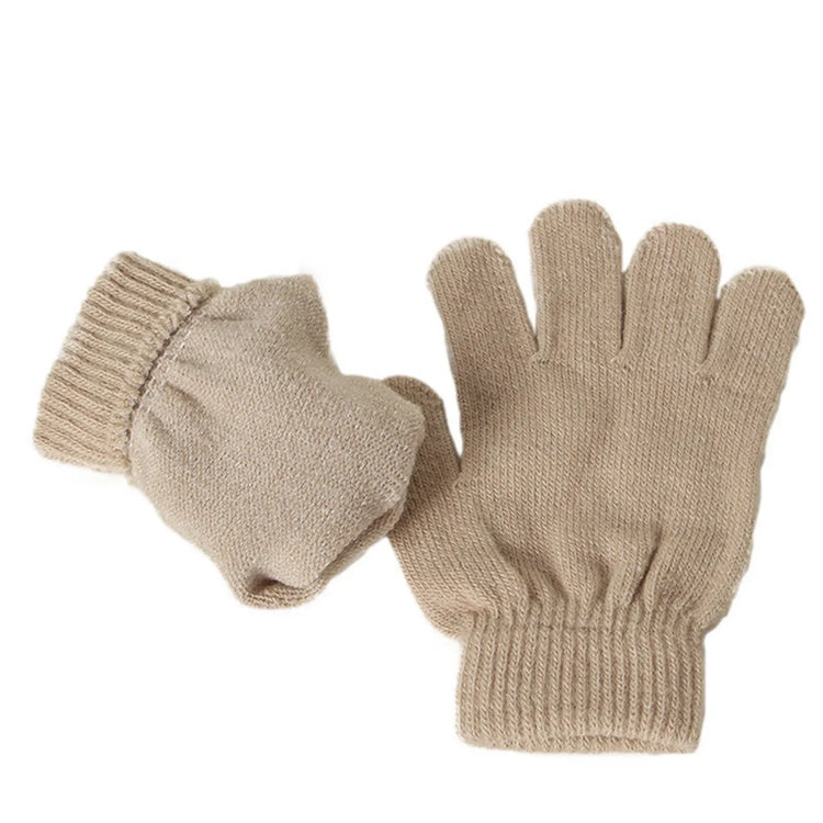 Kids' Pom-Pom Knit Hat, Scarf & Gloves Set