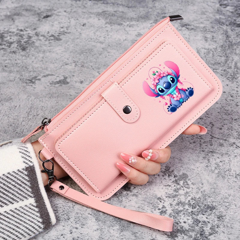 Disney Stitch Wallets for Women Anime Cartoon
