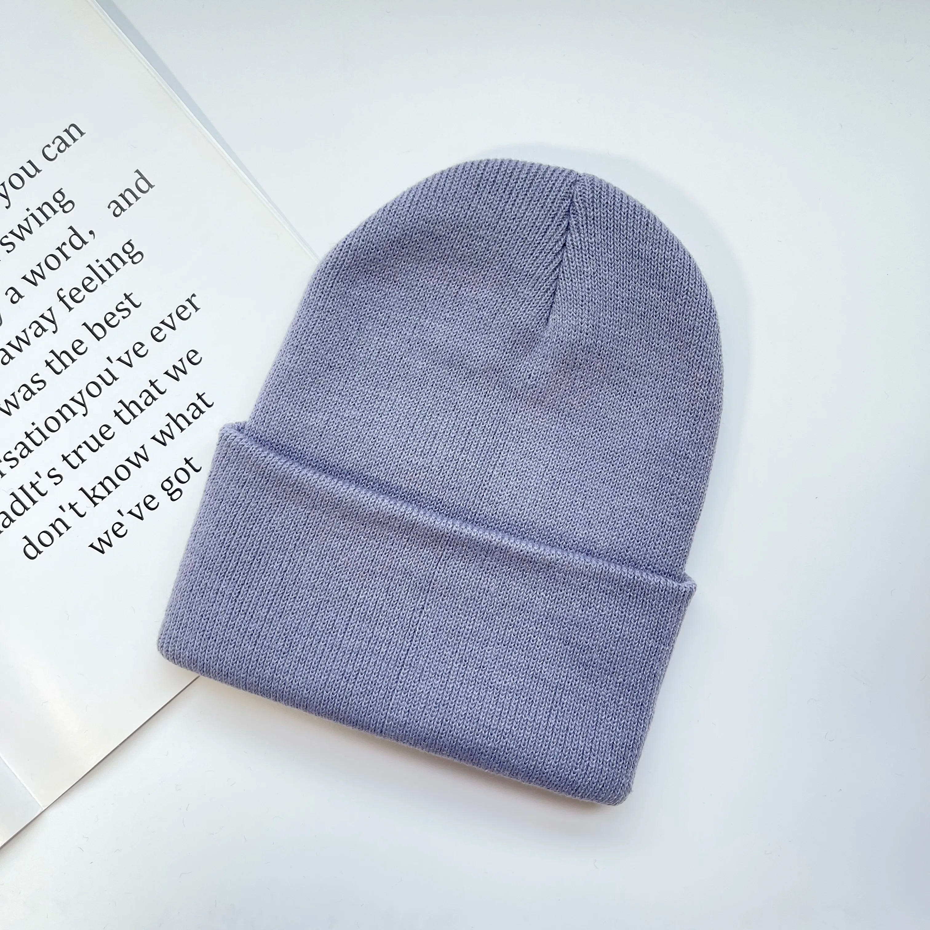 Rib-Knit Cuffed Beanie