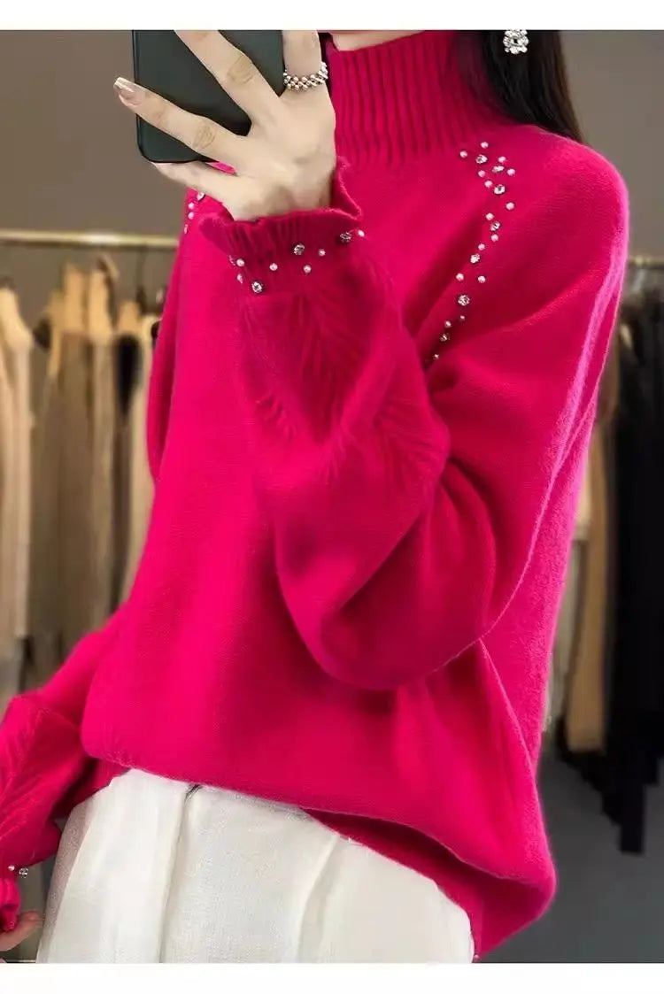Ribbed Turtleneck Sweater