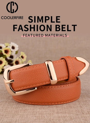 Classic Gold-Buckle Belt
