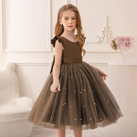 Tulle Party Dress with Big Back Bow