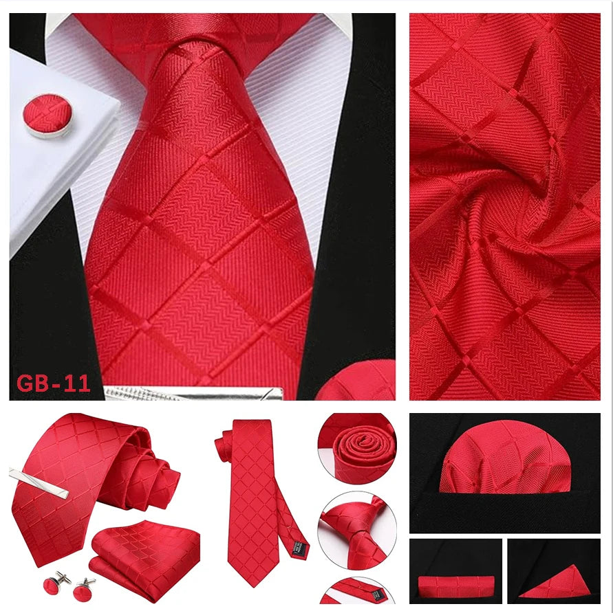 Tie, Clip & Pocket Square Set