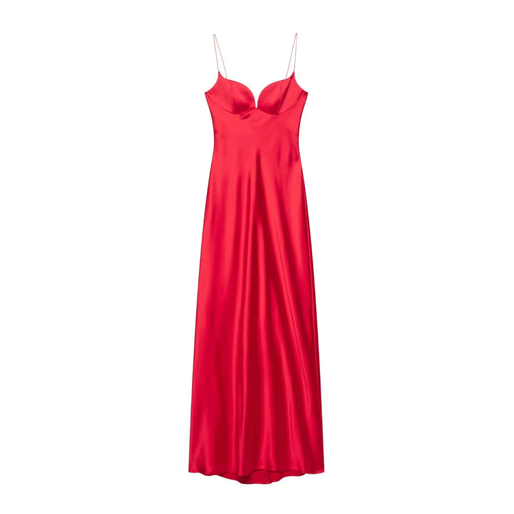 Satin Maxi Slip Dress