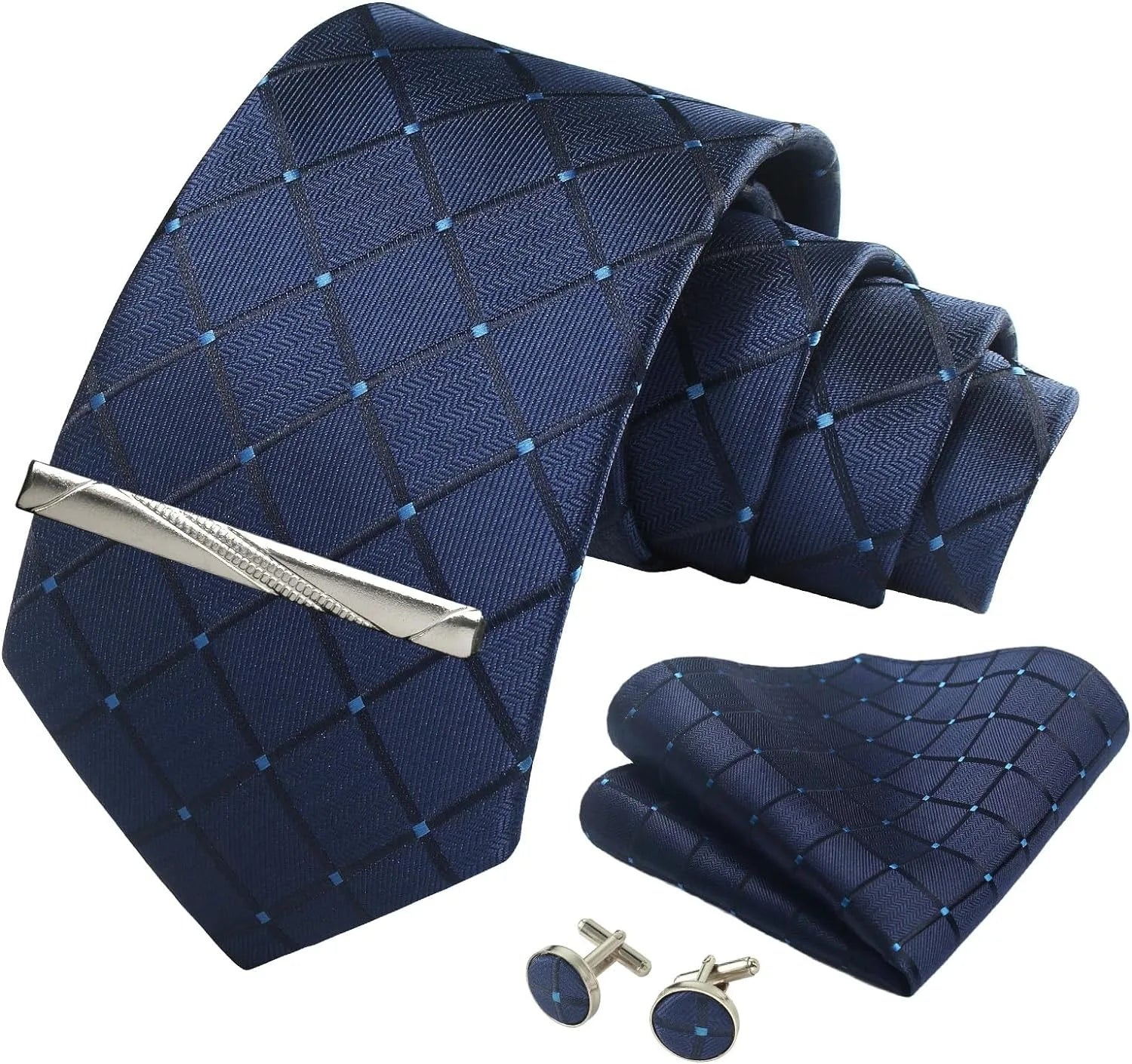 Tie, Clip & Pocket Square Set
