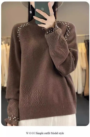 Ribbed Turtleneck Sweater