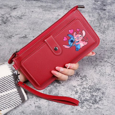 Disney Stitch Wallets for Women Anime Cartoon