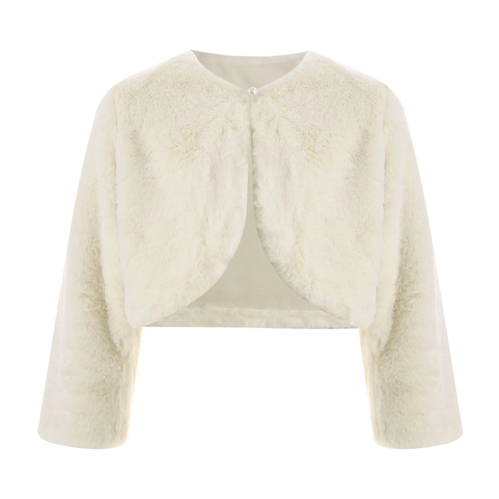 Girls' Faux-Fur Bolero Shrug