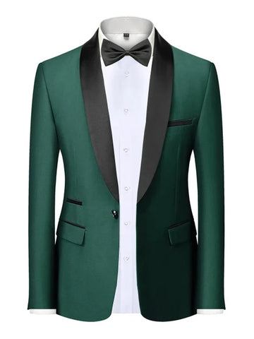 Velvet Shawl-Collar Blazer