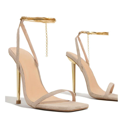 Gold Heel Sandals