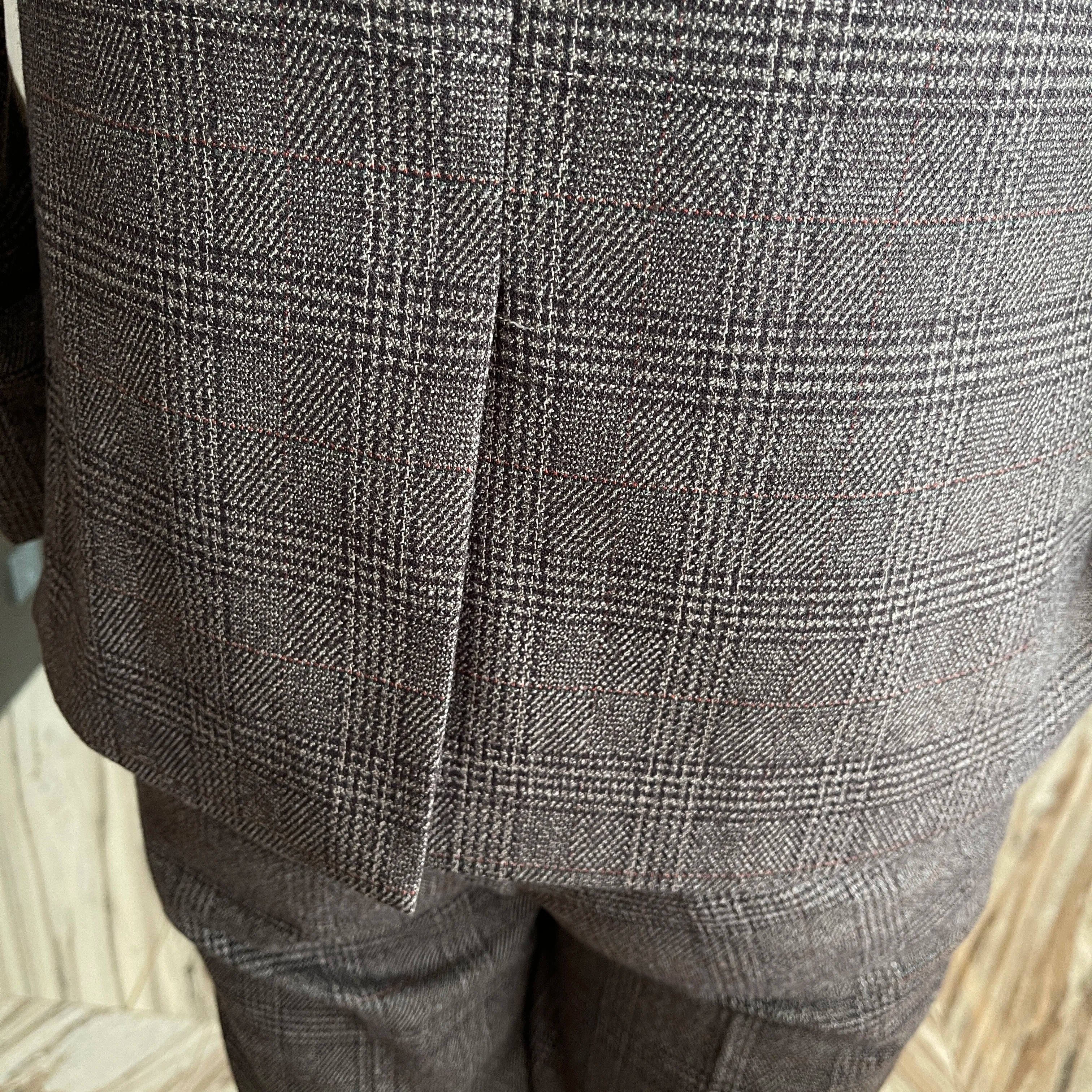 High Quality Plaid Three-Piece Suit