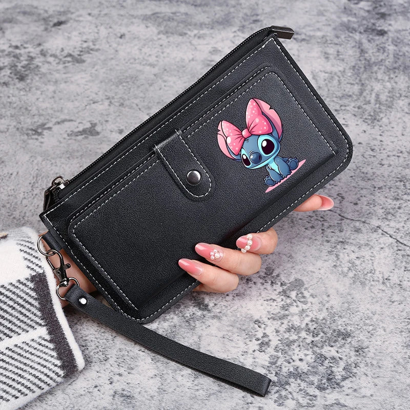 Disney Stitch Wallets for Women Anime Cartoon