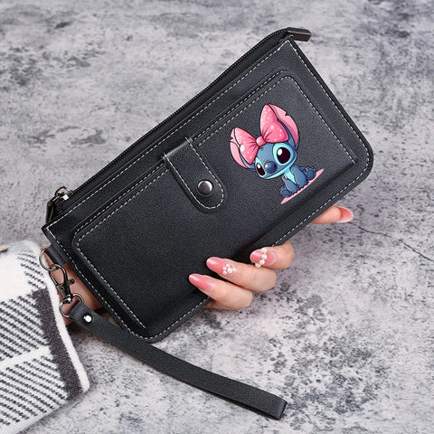 Disney Stitch Wallets for Women Anime Cartoon