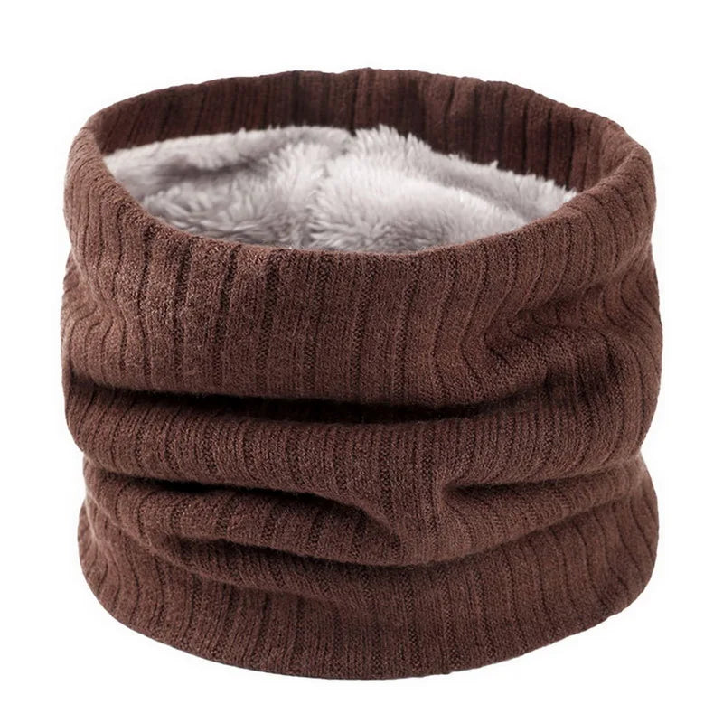 Fleece-Lined Knit Neck Warmer