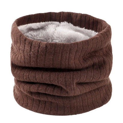 Fleece-Lined Knit Neck Warmer