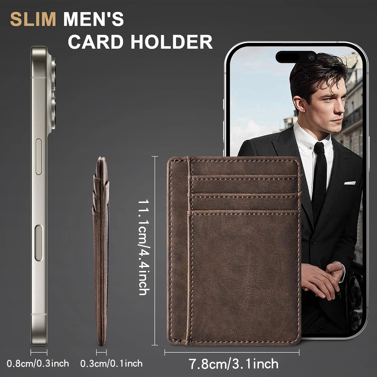 Slim Leather Card Holder