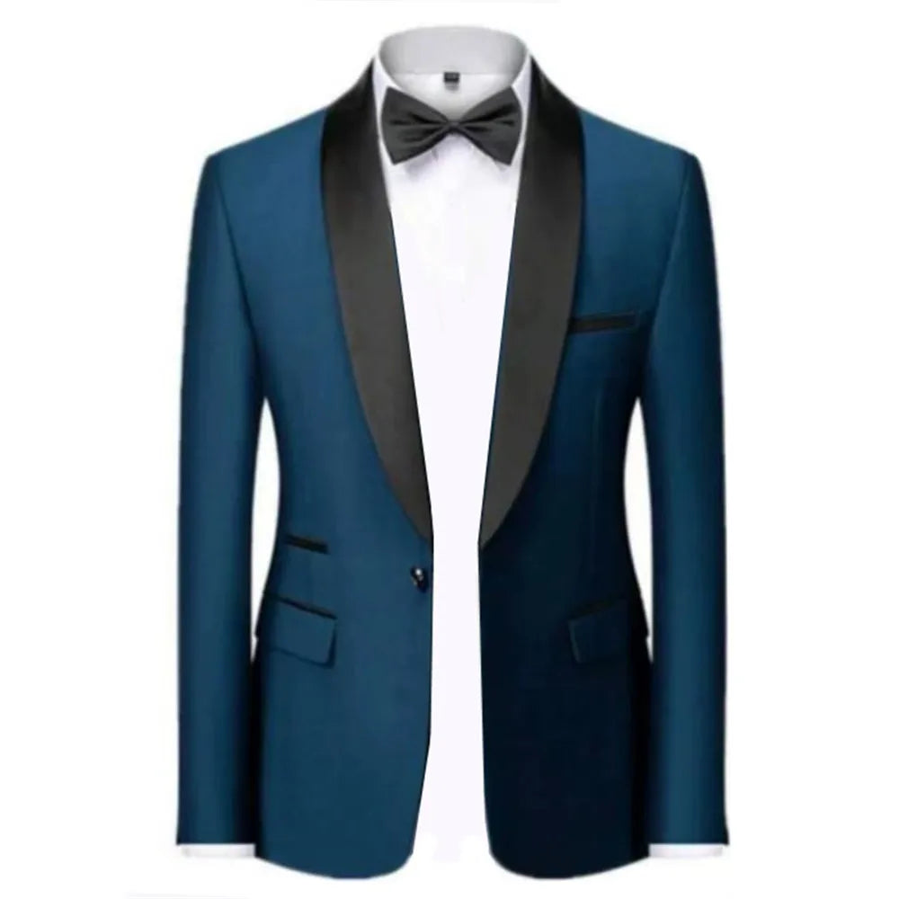 Velvet Shawl-Collar Blazer