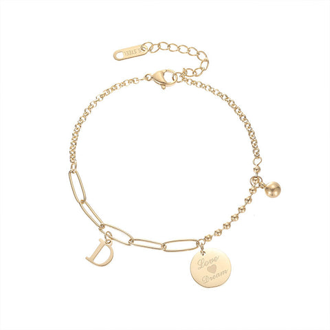 Simple Vintage Pendant Bracelet