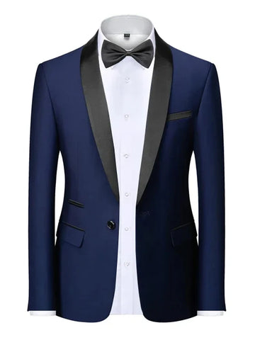 Velvet Shawl-Collar Blazer