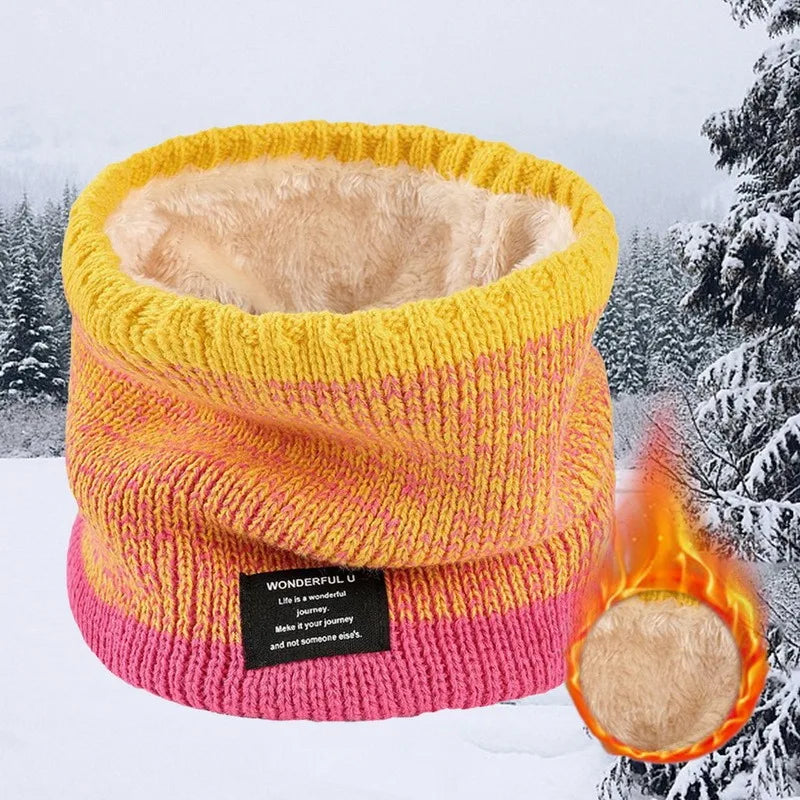 Fleece-Lined Knit Neck Warmer