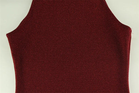 Red Sequin Maxi Dress