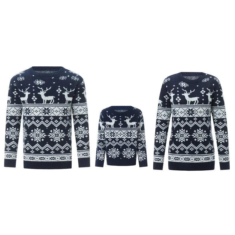 Family Matching Snowflake Christmas Sweater