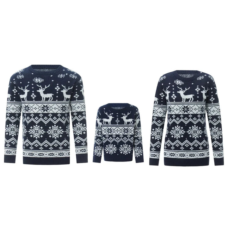 Family Matching Snowflake Christmas Sweater