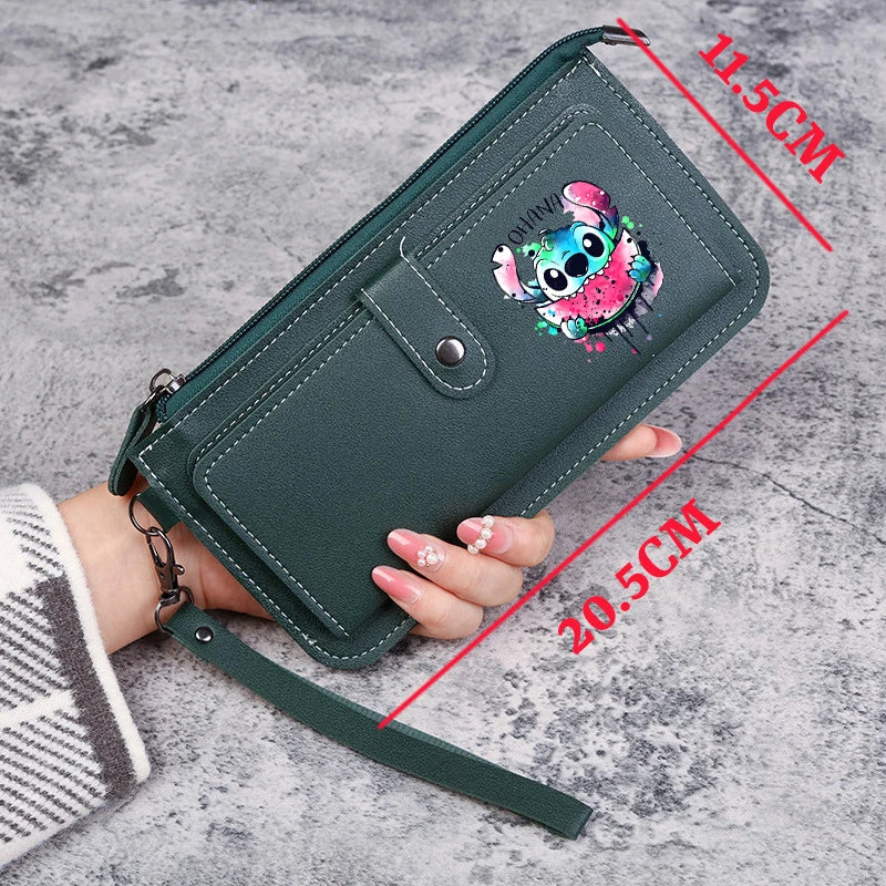 Disney Stitch Wallets for Women Anime Cartoon