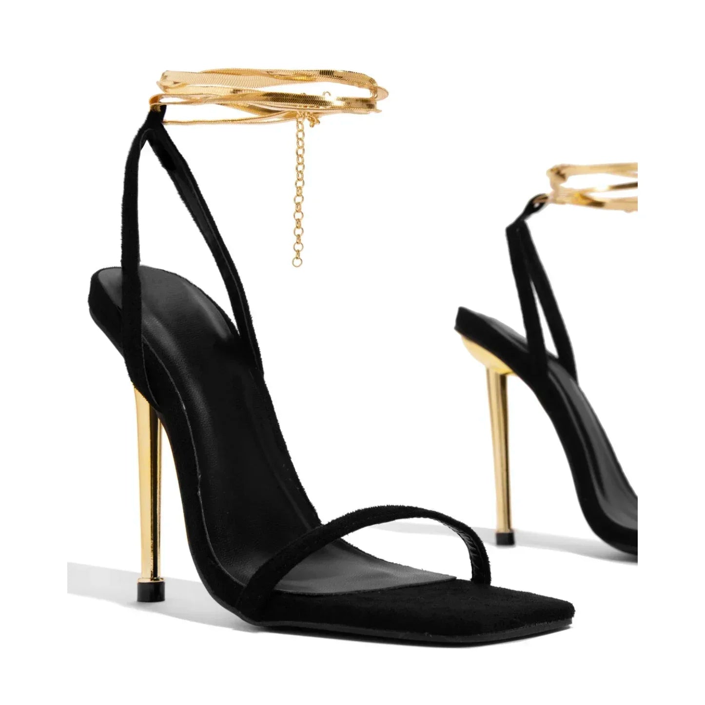 Gold Heel Sandals