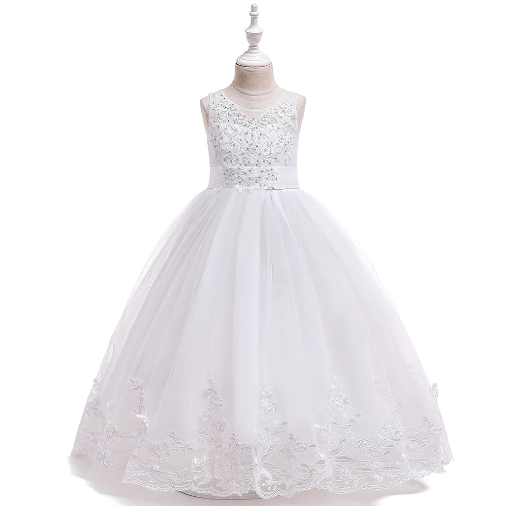 White Lace First Communion Dress