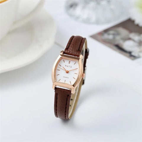 Minimalist Leather-Strap Watch